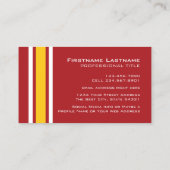 Sportteam Football Jersey Individuelle Name Nummer Visitenkarte (Rückseite)