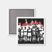 Sportteam Foto Magnet Sportler Fan Sport (Vorderseite/Rückseite)