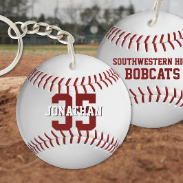 Sportteam-Geschenke mit dem Namen Baseball Schlüsselanhänger