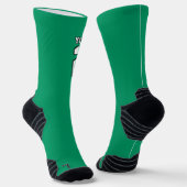 Sportteam Grüne weiße Bezeichnung Basketball Socken (Gewinkelt)