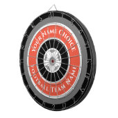 Sportteam Personalisiert in Gold Orange Dartscheibe (Vorderseite rechts)