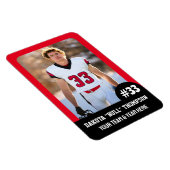 Sportteam Player (4"x6") Foto Magnet (Rechte Seite)