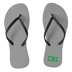 Sportteam Spirit Karo INITIALS Schulfarben Badesandalen