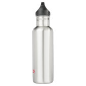 Sportteam Spirit Player SCORE Text Rot Edelstahlflasche (Rechts)