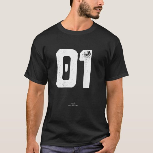 Sportteam T Shirts Nummer 1 01 auf der Rückseite (Vorderseite)