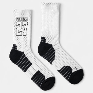 Sportteam Weißer Name Basketball Socken