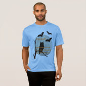 Sporttek-Wettbewerber Halloween Owl & Bats T-Shirt (Vorne ganz)