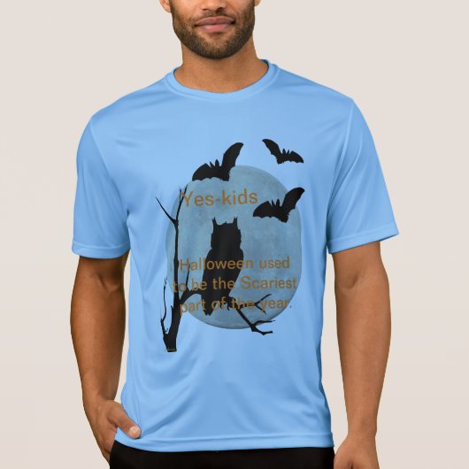 Sporttek-Wettbewerber Halloween Owl & Bats T-Shirt (Vorderseite)