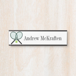 SportTennisschläger / Ball-Hängeschilder Türschild