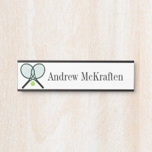 SportTennisschläger / Ball-Hängeschilder Türschild