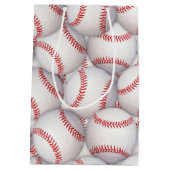 Sportthema Baseball Geburtstagsgeschenktasche Mittlere Geschenktüte (Rückseite)
