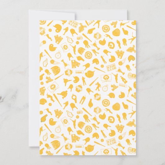 Sportthema Baseball Liebe Hochzeit Einladungen (Rückseite)