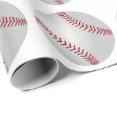 Sportthema Baseball Wrapping Paper Geschenkpapier (Rolleneckpunkt)