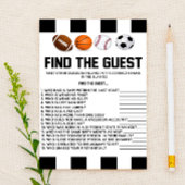 Sportthema finden Sie das Baby Duschspiel Briefpapier