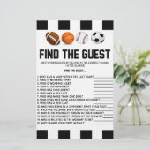 Sportthema finden Sie das Baby Duschspiel Briefpapier (Stehend Vorderseite)