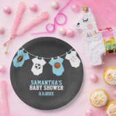 Sportthema Halbpension Blue Boy Baby Dusche Pappteller (Party)