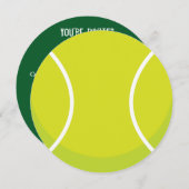 Sportthema Tennis Ball Party Einladung (Vorne/Hinten)