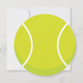 Sportthema Tennis Ball Party Einladung (Vorderseite)