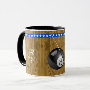 Sportthemenpool (Billard) Ball und Spieler Tasse