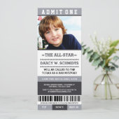 Sportticket Bar Mitzvah lädt ein Einladung (Stehend Vorderseite)