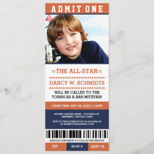 Sportticket Bar Mitzvah lädt ein Einladung
