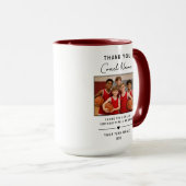 Sporttrainer Dankeschön-Teamfoto Tasse (VorderseiteRechts)