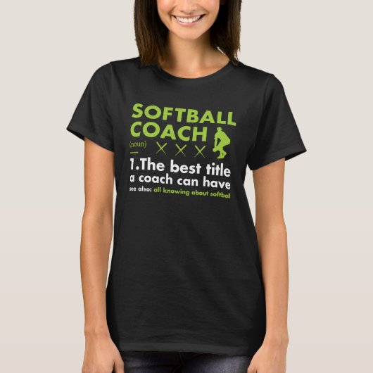 Sporttrainer-Definition Softball T-Shirt (Vorderseite)