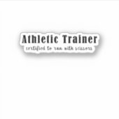 Sporttrainer, der mit Scheren befähigt ist Aufkleber (Vorderseite)