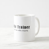 Sporttrainer, der mit Scheren befähigt ist Kaffeetasse (VorderseiteRechts)