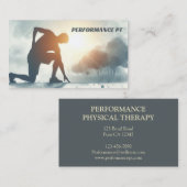 Sporttrainer für Physiotherapie Visitenkarte (Vorne/Hinten)