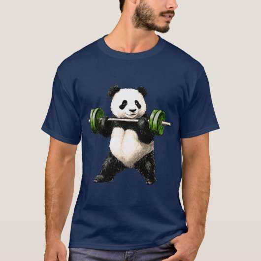Sporttrainer Panda T - Shirt (Vorderseite)