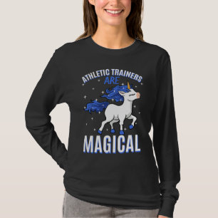 Sporttrainer sind magische Einhorn-Job-Sportler m T-Shirt