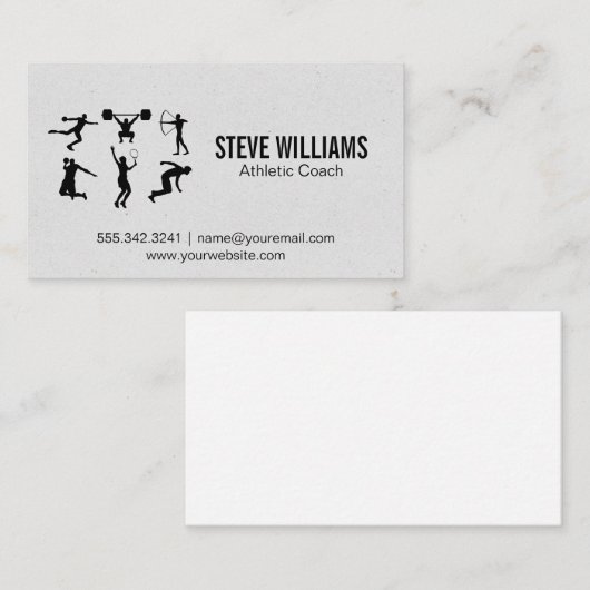 Sporttrainer Visitenkarte (Vorne/Hinten)