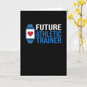 Sporttrainer, weil Athleten Karte (Gelbe Blume)