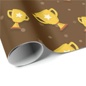 Sportturbinenmuster Geschenkpapier (Rolleneckpunkt)