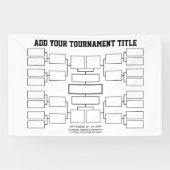 Sportturnier - 16 Teams - weiß Banner (Horizontal)