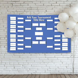 Sportturnier - 32 Teams - Blau Banner