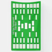Sportturnier-Bracket - 32 Teams - Grün Banner (Vertikal)