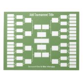 Sportturnier-Bracket - 32 Teams Notizblock (Vorderseite)
