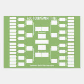 Sportturnierhalterung für 32 Teamstart Geschenkpapier Set (Vorderseite 2)