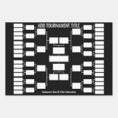 Sportturnierhalterung für 32 Teamstart Geschenkpapier Set (Vorderseite)