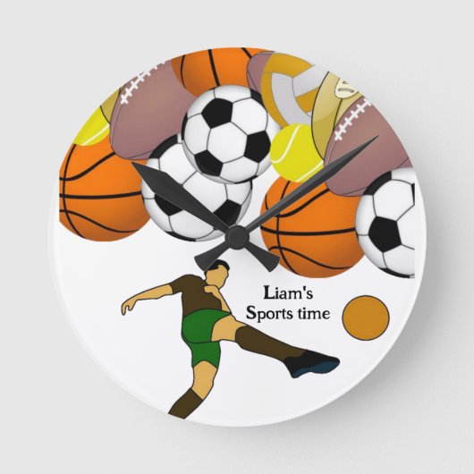 Sportuhr Runde Wanduhr (Vorderseite)