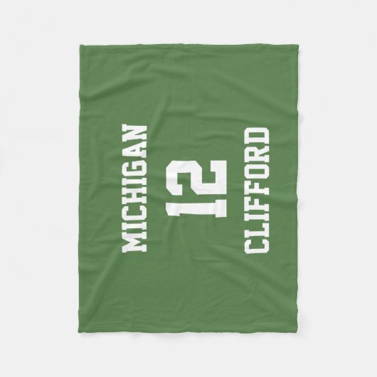 Sportventilator individuell Fern Green Fleecedecke (Vorderseite)