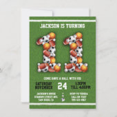 Sportveranstaltungen 11. Geburtstagsparty Einladun Einladung (Vorderseite)