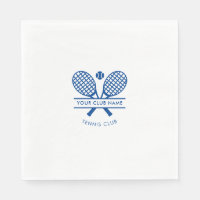 Sportvereinsname Tennisschläger-Motiv Papier