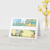 Sportverletzter Cartoon wird bald gut Karte (Gelbe Blume)