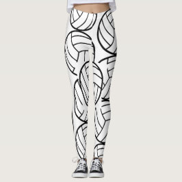 Sportvolleyball-Muster Leggings