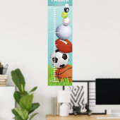 Sportwachstumsdiagramm Poster (Heimbüro)