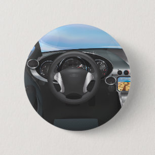 Sportwagen-Armaturenbrett Button