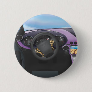 Sportwagen-Armaturenbrett Button